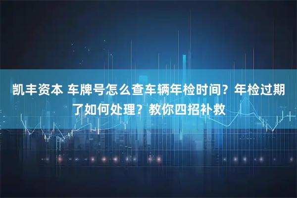 凯丰资本 车牌号怎么查车辆年检时间？年检过期了如何处理？教你四招补救