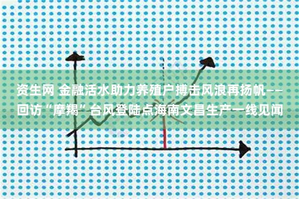资生网 金融活水助力养殖户搏击风浪再扬帆——回访“摩羯”台风登陆点海南文昌生产一线见闻