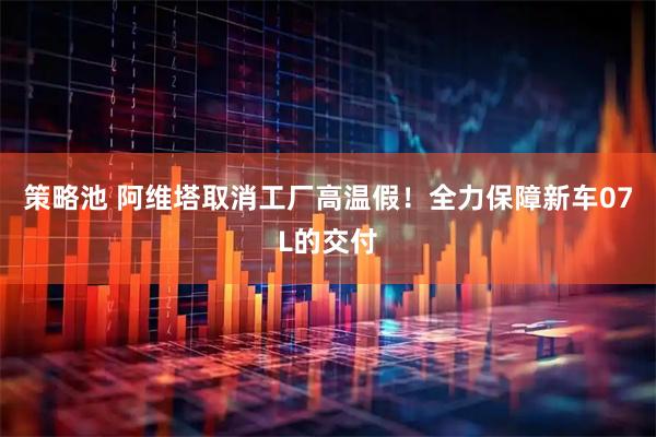 策略池 阿维塔取消工厂高温假！全力保障新车07L的交付